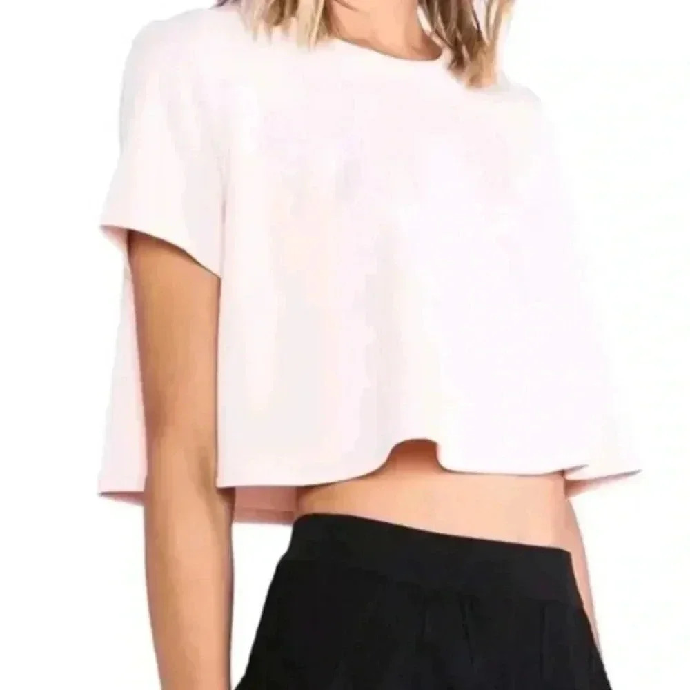 Torn By Ronny Kobo - SIZE SMALL - Wore Once Blush Pink Crop Top
